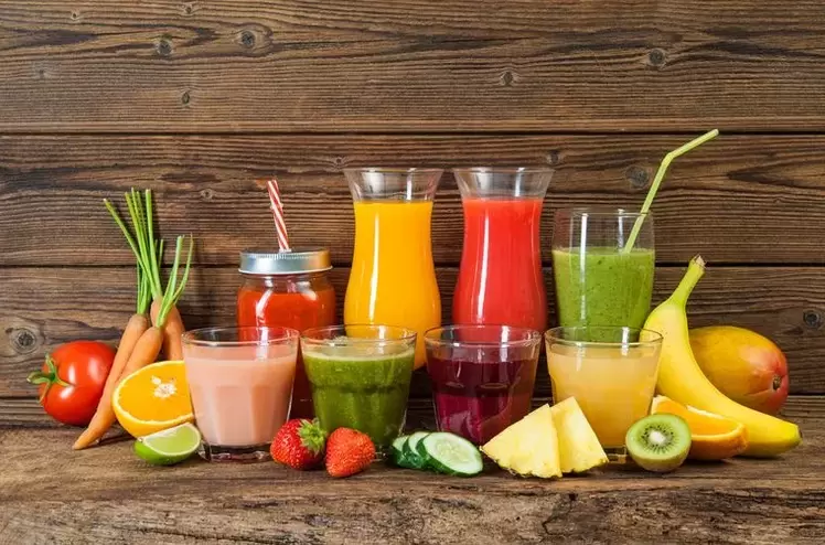 آب میوه و سبزیجات برای رژیم غذایی نوشیدنی